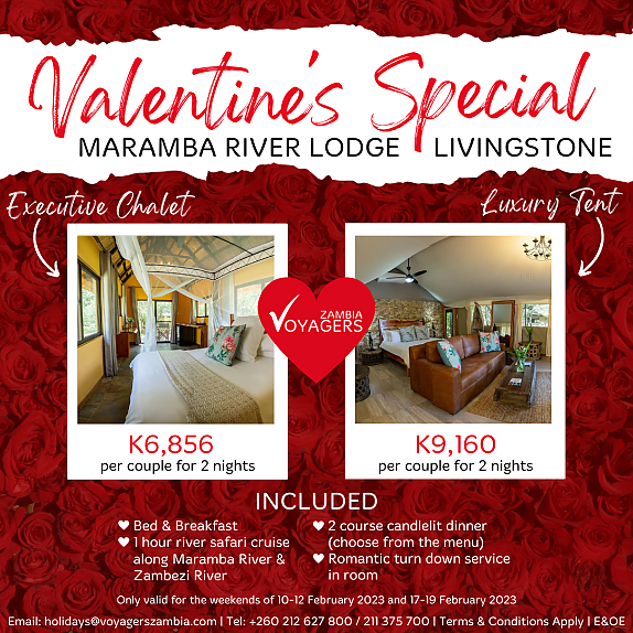 Valentine's Weekend at Maramba River Lodge